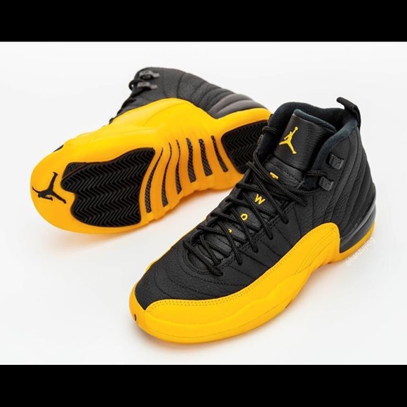 Air Jordan 12 Black and University Gold main image 6